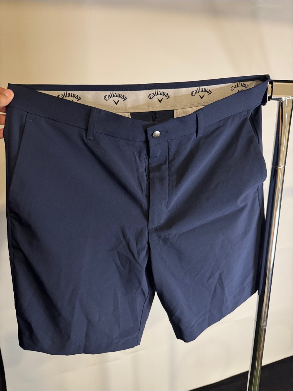 Callaway Men's Navy Flat-Front Golf Shorts